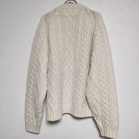 Shinzone CABLE KNIT PO ローゲージケーブル セーター 20AMSN163 ニット アイボリー レディース シンゾーン【中古】4-0925T∞