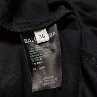 BALENCIAGA ラップTドレス Tシャツ素材 659078  ワンピース ブラック レディース バレンシアガ【中古】4-0706S∞