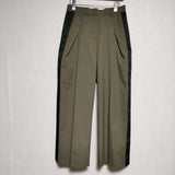 Sacai suiting pants サイドラインスラックス 21-05656 パンツ カーキ レディース サカイ【中古】4-0905T∞