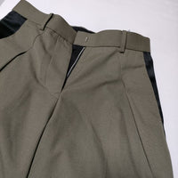 Sacai suiting pants サイドラインスラックス 21-05656 パンツ カーキ レディース サカイ【中古】4-0905T∞