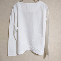 MHL. DRY COTTON JERSEY 595-3169501 サイズ2 長袖Ｔシャツ カットソー ロンＴ 2022 ホワイト レディース エムエイチエル【中古】4-0705M△