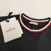 MONCLER MAGLIA T-SHIRT D10918028300 8390Y S 半袖Ｔシャツ カットソー ネイビー レディース モンクレール【中古】4-0428S♪