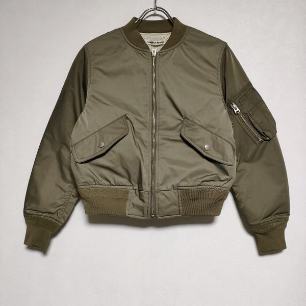 beautiful people pe twill MA-1 blouson サイズ130 ミリタリー ジャケット カーキ レディース ビューティフルピープル【中古】4-1102T∞