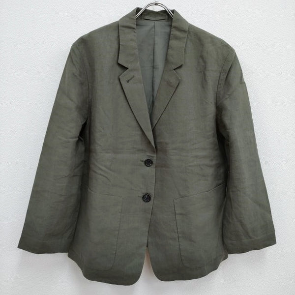 MARGARET HOWELL 578-2120004 リネン LINEN サイズ3 テーラードジャケット カーキ レディース マーガレットハウエル【中古】4-0506M♪