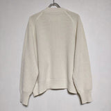 MHL. 595-3264500 VINTAGE DRY COTTON RIB コットン カーディガン ニット 23AW オフホワイト レディース エムエイチエル【中古】4-1028M∞