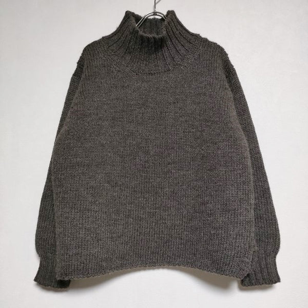 MHL. 595-1263503 BRITISH WOOL ウール セーター スコットランド製 ニット 21AW ブラウン レディース エムエイチエル【中古】4-1028T∞