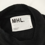 MHL. 595-9269507 サイズ2 WOOL JERSEY ボトルネック ニット ブラック レディース エムエイチエル【中古】4-1030T♪