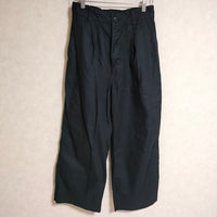 MHL. 595-3140506 ORGANIC LIGHT COTTON TWILL サイズ3 パンツ 2023SS ブラック レディース エムエイチエル【中古】4-0806G△