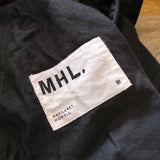 MHL. 595-3140506 ORGANIC LIGHT COTTON TWILL サイズ3 パンツ 2023SS ブラック レディース エムエイチエル【中古】4-0806G△