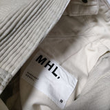 MHL. 595-2243503 HEAVY CORDUROY コットン パンツ 22AW アイボリー レディース エムエイチエル【中古】4-1013T∞