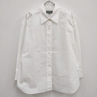 MARGARET HOWELL 578-3253010 MATT ORGANIC COTTON POPLIN サイズ1 長袖シャツ ホワイト レディース マーガレットハウエル【中古】4-0409M♪