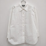 MARGARET HOWELL 578-3253010 MATT ORGANIC COTTON POPLIN サイズ1 長袖シャツ ホワイト レディース マーガレットハウエル【中古】4-0409M♪