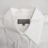 MARGARET HOWELL 578-3253010 MATT ORGANIC COTTON POPLIN サイズ1 長袖シャツ ホワイト レディース マーガレットハウエル【中古】4-0409M♪