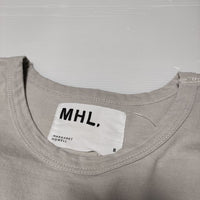 MHL. 595-2168505 NATURAL LIGHT COTTON JERSEY Ｔシャツ カットソー 2022 グレージュ レディース エムエイチエル【中古】4-0515S∞