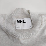 MHL. 595-6269504 サイズ2 コットン 長袖Ｔシャツ カットソー ロンＴ ライトグレー レディース エムエイチエル【中古】4-0508M♪