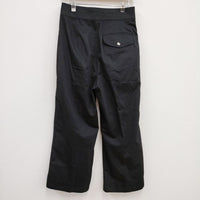 MHL. 595-3240501 SOFT DENSE COTTON サイズ2 ワイド パンツ 23AW ブラック レディース エムエイチエル【中古】4-0409M♪