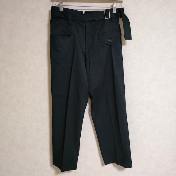 Y's ベルト付きパンツ ヨウジヤマモト コットン サイズ3 パンツ ブラック レディース ワイズ/Yohji【中古】4-0705G△