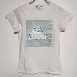 Y-3 GET LOOSE プリントT 半袖Ｔシャツ カットソー ホワイト レディース ワイスリー/Yohji【中古】4-0515S∞