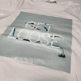 Y-3 GET LOOSE プリントT 半袖Ｔシャツ カットソー ホワイト レディース ワイスリー/Yohji【中古】4-0515S∞