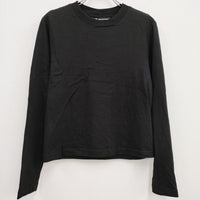 Y-3/adidas YOHJI LOVE ロングスリーブ バラ 薔薇 長袖Ｔシャツ カットソー ロンＴ ブラック レディース ワイスリー/アディダス【中古】4-0602M♪