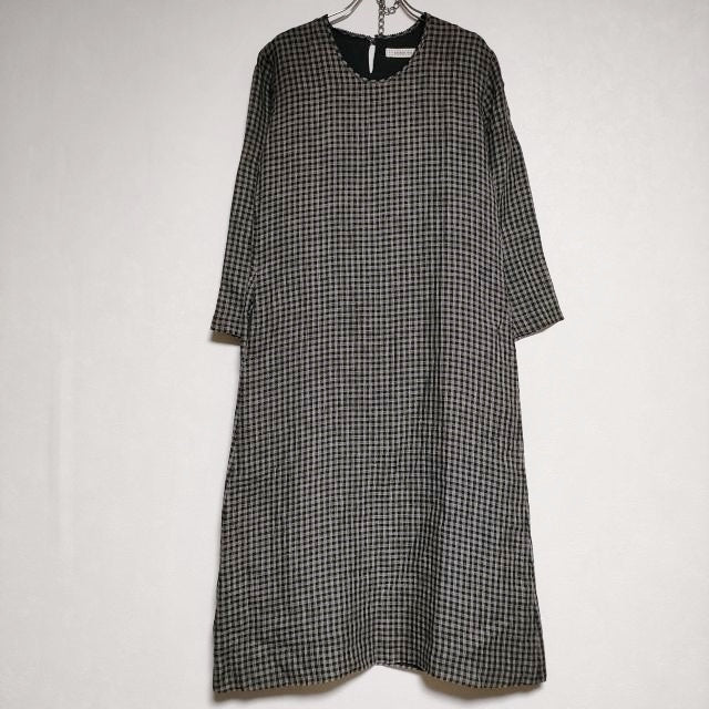 KANEKO ISAO カネコイサオ ウール チェック ロング ダッフルコート