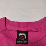 STUSSY コットン S 半袖Ｔシャツ カットソー ピンク メンズ ステューシー【中古】4-0608S∞