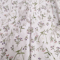 nest Robe 01212-1145-1 UpcycleLino flowers 花柄 リネンコットン イージー パンツ ピンク レディース ネストローブ【中古】4-0602M♪