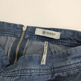 nano universe 669-1230009 CIRCLE DENIM フレアスカート ダンガリー サイズ38 ロング ブルー レディース ナノユニバース【中古】4-0508M♪