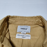 YAECA コンフォートシャツリラックススクエアS/S 定価25000円 ブラウス シャツ イエロー CEDAR レディース ヤエカ【中古】4-0611S∞