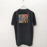 BURBERRY BLACK LABEL サーフボード サイズ2 コットン 半袖Ｔシャツ カットソー ブラック メンズ バーバリーブラックレーベル【中古】4-0801S◎