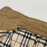 BURBERRY LONDON コーデュロイキルティング ノバチェック 中綿 ジャケット ベージュ レディース バーバリーロンドン【中古】4-0908T∞