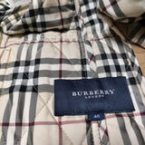 BURBERRY LONDON コーデュロイキルティング ノバチェック 中綿 ジャケット ベージュ レディース バーバリーロンドン【中古】4-0908T∞