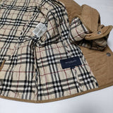 BURBERRY LONDON コーデュロイキルティング ノバチェック 中綿 ジャケット ベージュ レディース バーバリーロンドン【中古】4-0908T∞