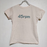 45R/45rpm プリントロゴ コットン サイズ1 半袖Ｔシャツ カットソー ピンク レディース フォーティーファイブアールピーエム【中古】4-0605S∞