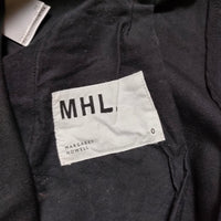 MHL. ORGANIC COTTON GABARDINE 595-3243501 サイズ0 チノパンツ 2023 ブラック レディース エムエイチエル【中古】4-0606G△