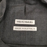 YASUTO KIMURA ヤストキムラ boat neck shirt プルオーバーシャツ ブラウス カットソー ストール付き サイズS コットンカシミヤ 長袖シャツ グレー レディース【中古】4-0418T◎