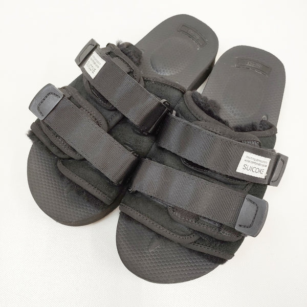 SUICOKE MOTO ボアサンダル サイズUS6 24cm サンダル ブラック レディース スイコック【中古】4-1128T◎