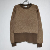 HYKE ALPACA SWEATER POWER SHOULDER アルパカ セーター 定価41800円 ニット 23AW ブラウン レディース ハイク【中古】4-1026T∞