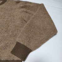 HYKE ALPACA SWEATER POWER SHOULDER アルパカ セーター  定価41800円 ニット 23AW ブラウン レディース ハイク【中古】4-1026T∞