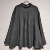 ENFOLD BACK TIE PULLOVER 定価36300円 ウール長袖 ブラウス シャツ チャコールグレー レディース エンフォルド【中古】4-1212T∞