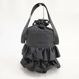 OUTDOOR PRODUCTS/FREAK'S STORE 別注 フリル ポーチ ショルダーバッグ ブラック レディース アウトドアプロダクツ/フリークスストア【中古】5-0423G∞