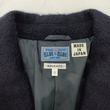 BLUE BLUE 700040-820 サイズ2 ウール チェスターコート ネイビー レディース ブルーブルー【中古】4-1105A♪