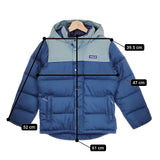 patagonia ボーイズ ビビーダウンフーデイ キッズM STY68310 ダウンジャケット ブルー ライトブルー レディース パタゴニア【中古】4-1105A♪