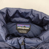 patagonia キッズL ボーイズダウンセーター STY68245 ダウンジャケット ネイビー レディース パタゴニア【中古】4-1105A♪