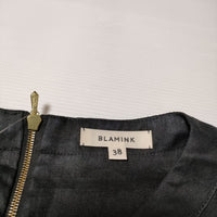 BLAMINK リネン ドレス S LI TUCK N/SL 7926-230-0254 ノースリーブ ワンピース ブラック レディース ブラミンク【中古】4-0706S∞