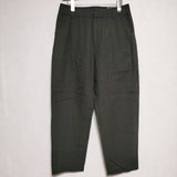 MARGARET HOWELL 578-2143010 LINEN TROUSER 定価35200円 パンツ 2022 チャコールグレー レディース マーガレットハウエル【中古】4-0509M∞