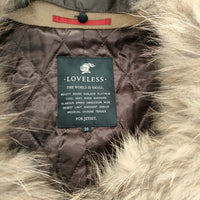 LOVELESS ウール カシミヤ ショートコート ラクーンファー サイズ36 62F16-607-42 コート ベージュ レディース ラブレス【中古】4-1123T△