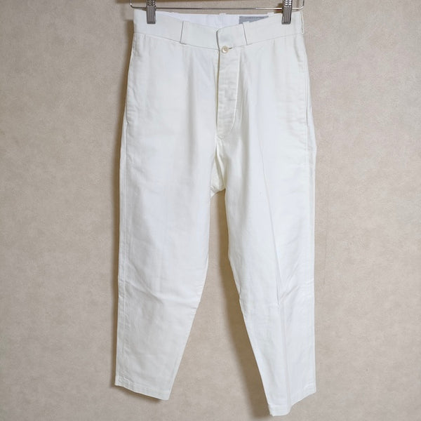 YAECA CHINO CLOTH PANTS WIDE TAPERED 60643 サイズ28 チノパンツ オフホワイト レディース ヤエカ【中古】4-0521G△