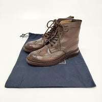 Tricker's MALTON カントリーブーツ ウイングチップ UK3.5‐4 L2508 ブーツ ブラウン レディース トリッカーズ【中古】4-1128T◎