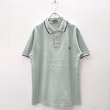 FRED PERRY イングランド製 サイズS コットン ポロシャツ キミドリ メンズ フレッドペリー【中古】4-0801S◎